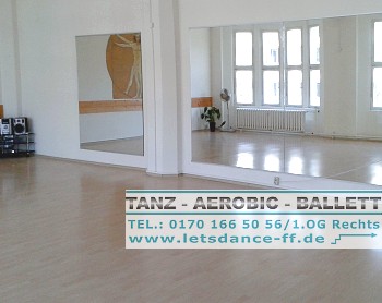 Hell und freundlich unser Tanz- &  Fitness - Studio!